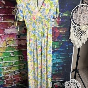 NWT Bar III Floral Maxi Dress, Size XS
